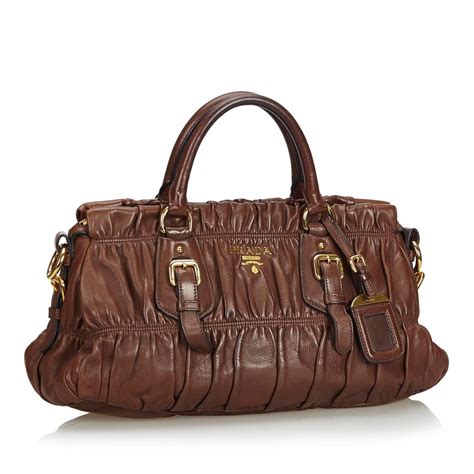 borsa prada marrone pelle|borse prada.